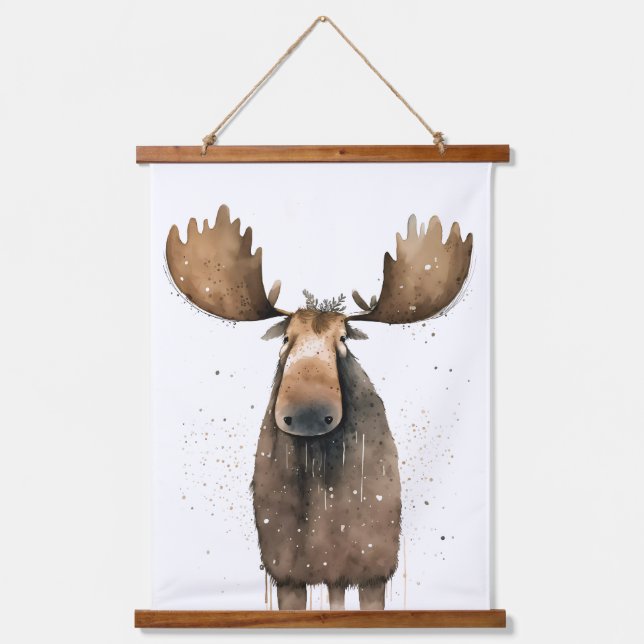 Moose Hanging Tapestry (Front)