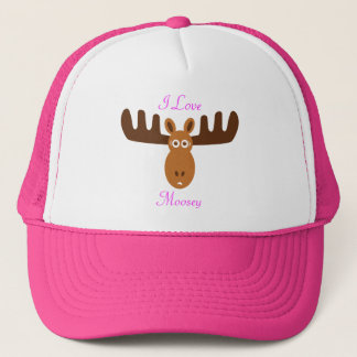 Moose Head_I Love Moosey Trucker Hat