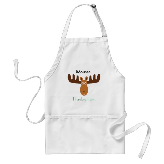 Moose Head_iMousse Therefore I am Standard Apron (Front)
