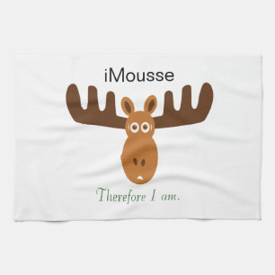 Moose Head_iMousse Therefore I am Tea Towel