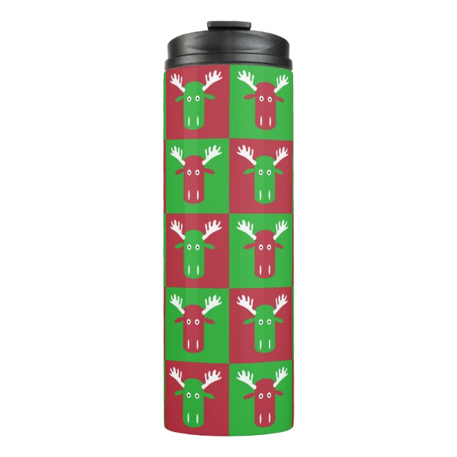 Moose Head Pop Art tumbler (Front)