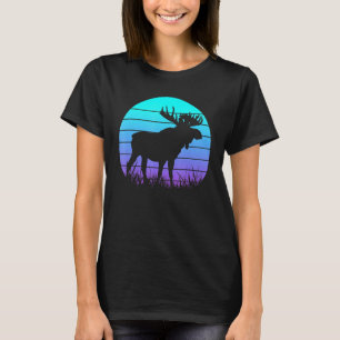 Moose Heartbeat For Moose Reindeer Stag Antler T-Shirt