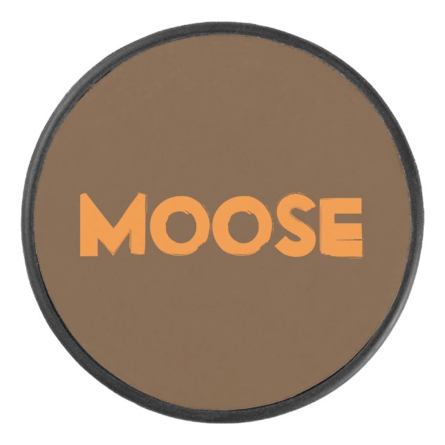 Moose Hockey Puck (Front)