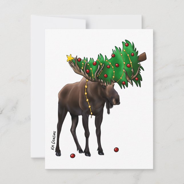 Moose - holiday card (Front)