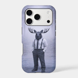 Moose in Classic Suspenders – Silent Forest Portra
