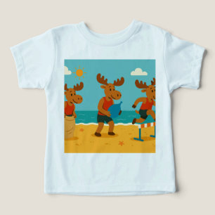 Moose in Motion – Beach Olympics Summer T-Shirt