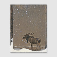 Moose in Snow