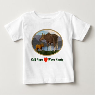 Moose in the Meadow Baby T-Shirt