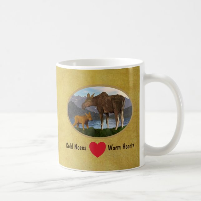 Moose in the Meadow Coffee Mug (Right)