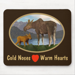 Moose in the Meadow Mouse Pad