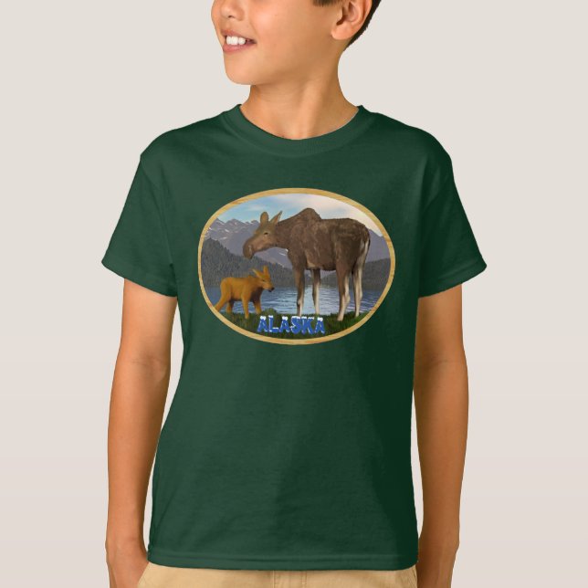 Moose in the Meadow T-Shirt (Front)
