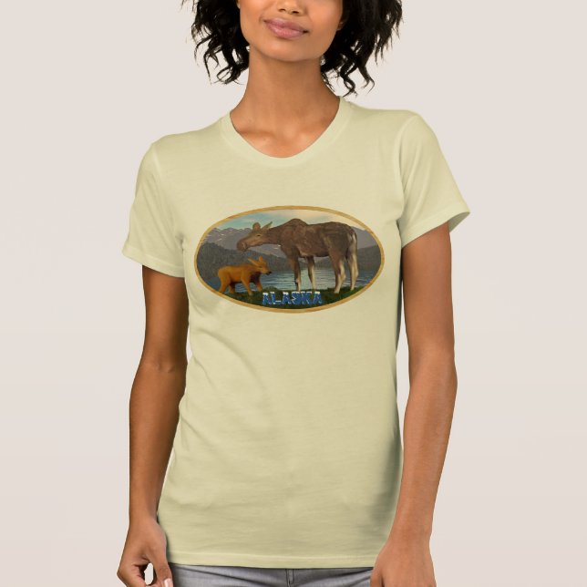 Moose in the Meadow T-Shirt (Front)