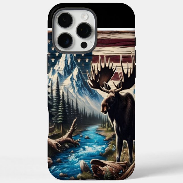 Moose In The Wilderness Case-Mate iPhone Case (Back)