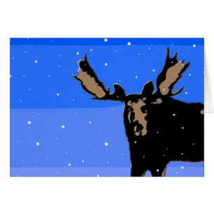 Moose in Winter  - Original Wildlife Art