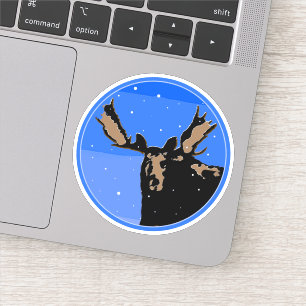 Moose in Winter - Original Wildlife Art