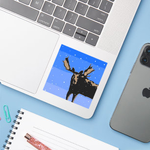 Moose in Winter  - Original Wildlife Art
