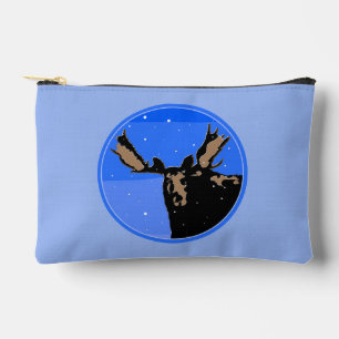 Moose in Winter - Original Wildlife Art Accessory Pouch