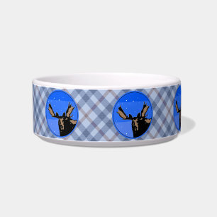 Moose in Winter - Original Wildlife Art Bowl