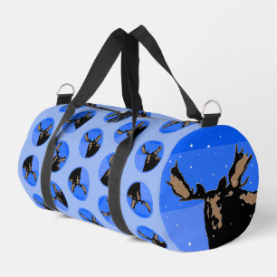 Moose in Winter - Original Wildlife Art Duffle Bag