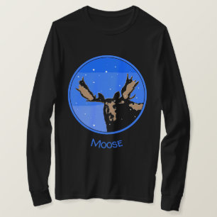 Moose in Winter - Original Wildlife Art T-Shirt