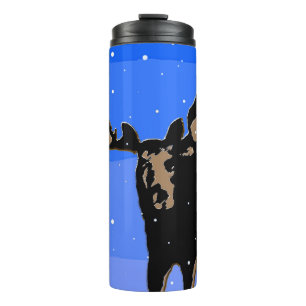 Moose in Winter - Original Wildlife Art Thermal Tumbler