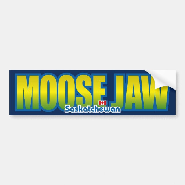 Moose Jaw Bumper Sticker (Front)