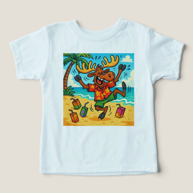 Moose+Juice = Loose –Energetic Summer Tee for Kids (Design Front)