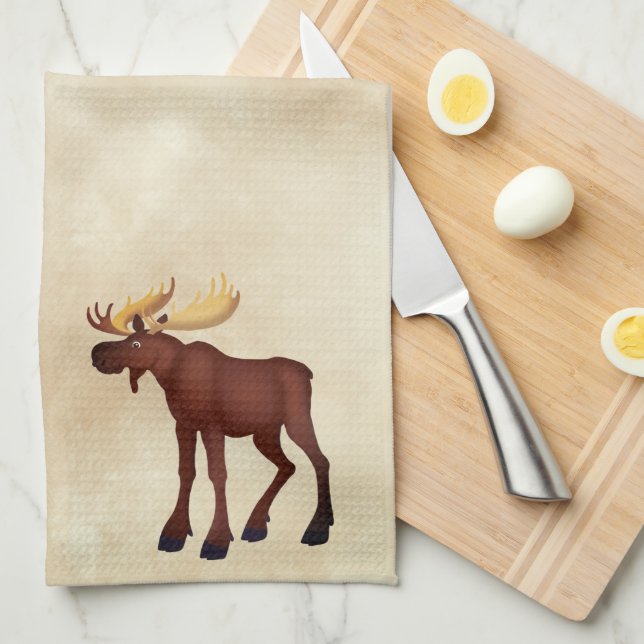 Moose - Kitchen Towel (Quarter Fold)