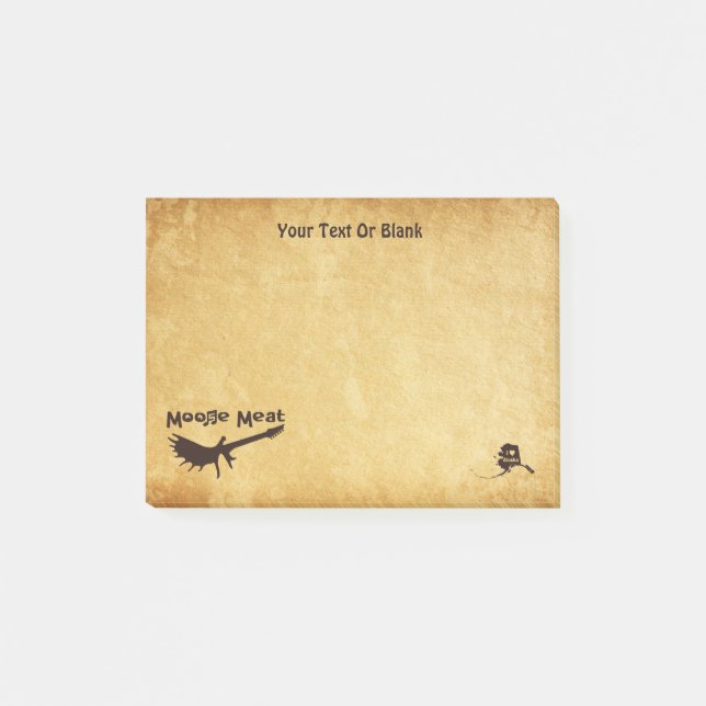 Moose Meat Rock Band Post-it Notes (Front)