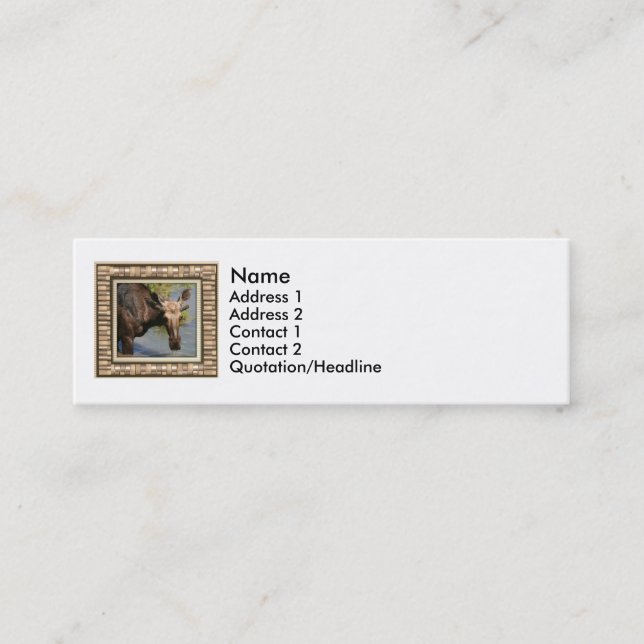 Moose Mini Business Card (Front)