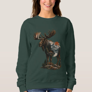 Moose Mountain Wilderness Landscape Sweatshirt