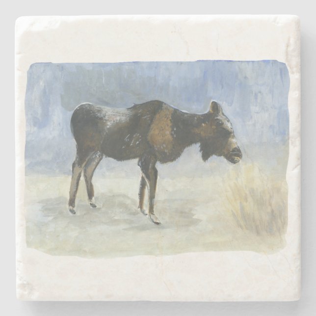 moose on a coaster (Front)