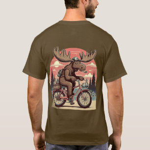 Moose on bicycle Classic T-shirt