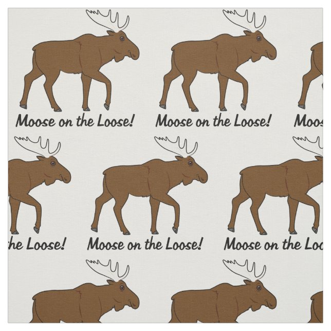 Moose on the Loose! Fabric (Swatch)