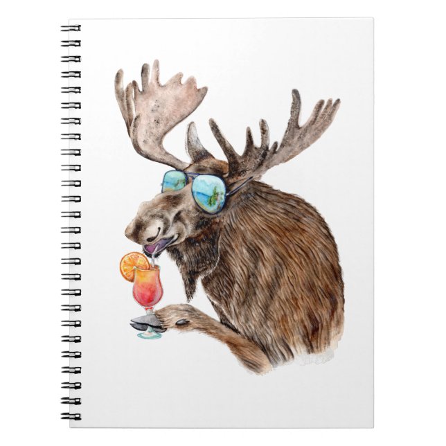 Moose on Vacation Notebook (Front)