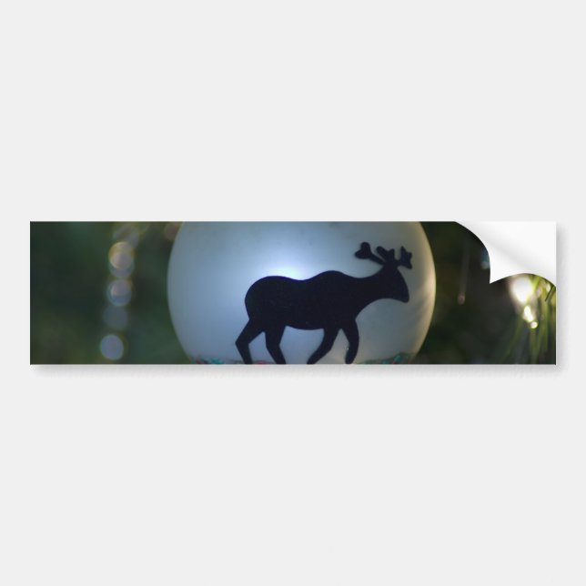 Moose Ornament Bumper Sticker (Front)