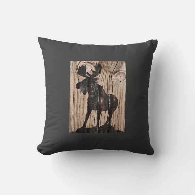 Moose Pillow by Leslie Harlow (Front)