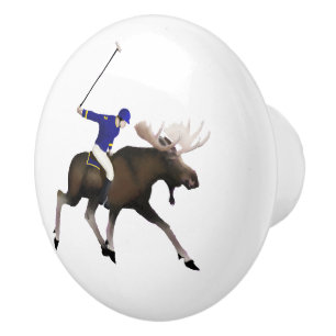 Moose Polo Ceramic Knob