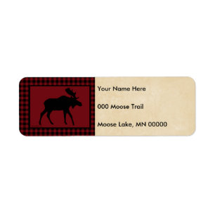 Moose Red Black Check Tan