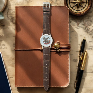 Moose Red Maple Leaves Watch
