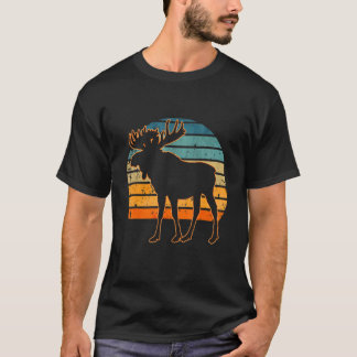 Moose Retro Vintage 80s Style Canada Animal T-Shirt