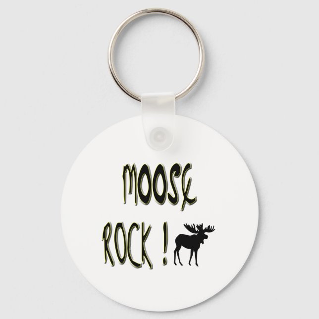 Moose Rock! Keychain (Front)