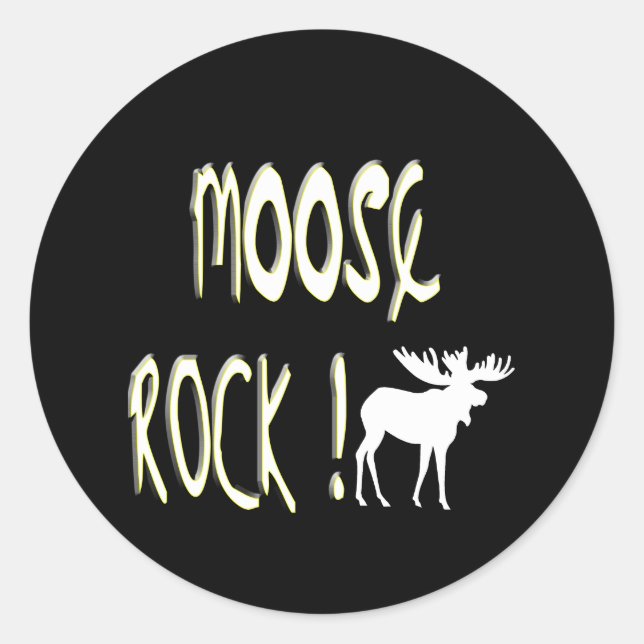 Moose Rock! Sticker (Front)