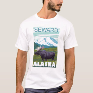 Moose Scene - Seward, Alaska T-Shirt