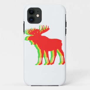 Moose shadow colours - Choose background colour Case-Mate iPhone Case