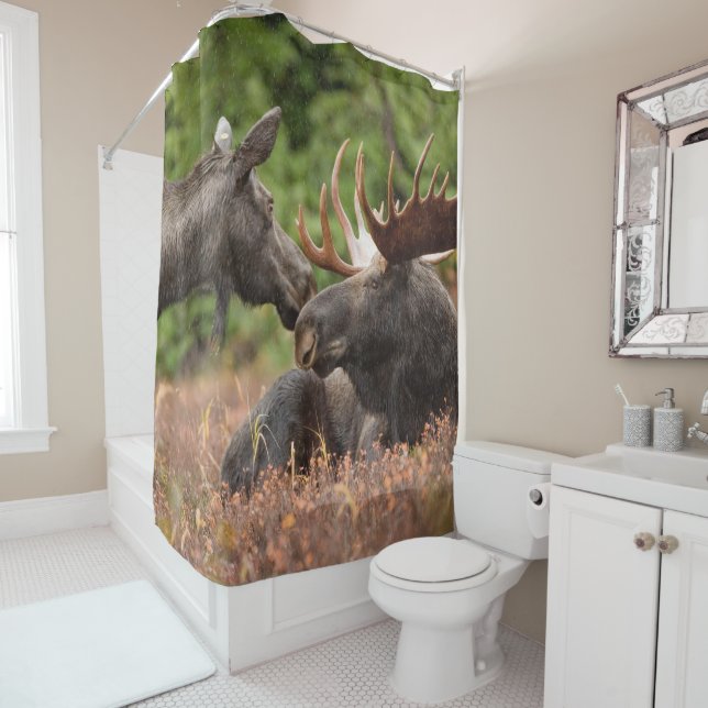 Moose Shower Curtain (In Situ)