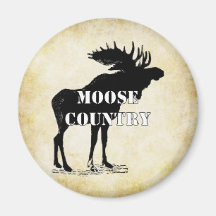 Moose Silhouette Magnet