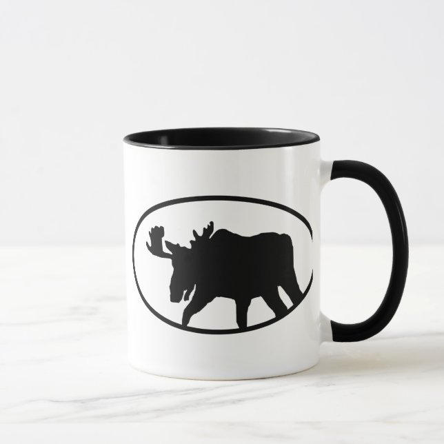 Moose Silhouette Mug (Right)
