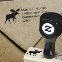 Moose Silhouette Wildlife Return Address