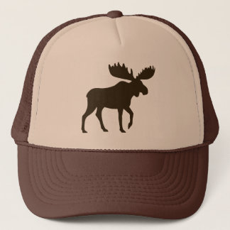 Moose Silhouette Wildlife Wild Animal Wilderness Trucker Hat